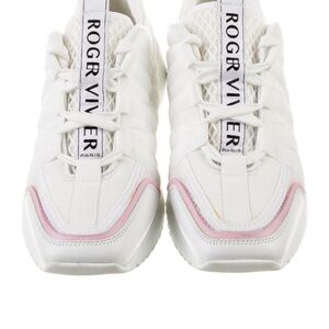 Roger Vivier White and Pink Women's Sneakers